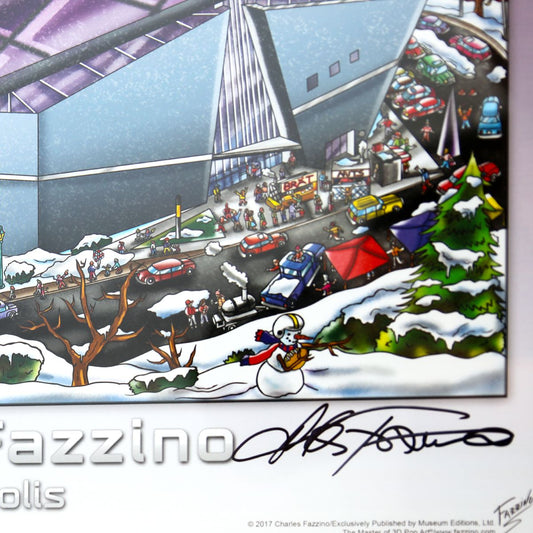 Charles Fazzino- Poster "Super Bowl Lll"