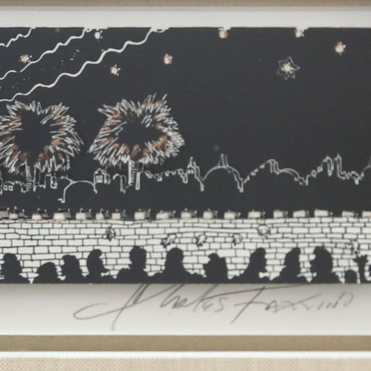 Charles Fazzino- 3D Construction Silkscreen Serigraph "Holyland Silhovette"