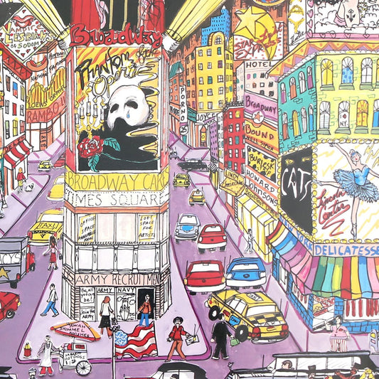 Charles Fazzino- Poster "On Broadway"