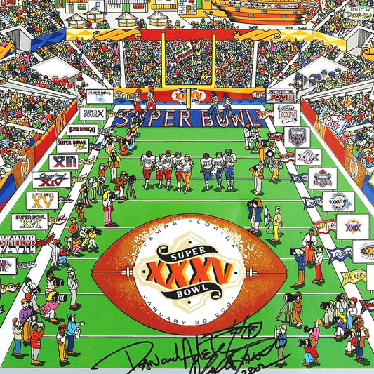 Charles Fazzino- Poster "Super Bowl Celebrating 35 years"