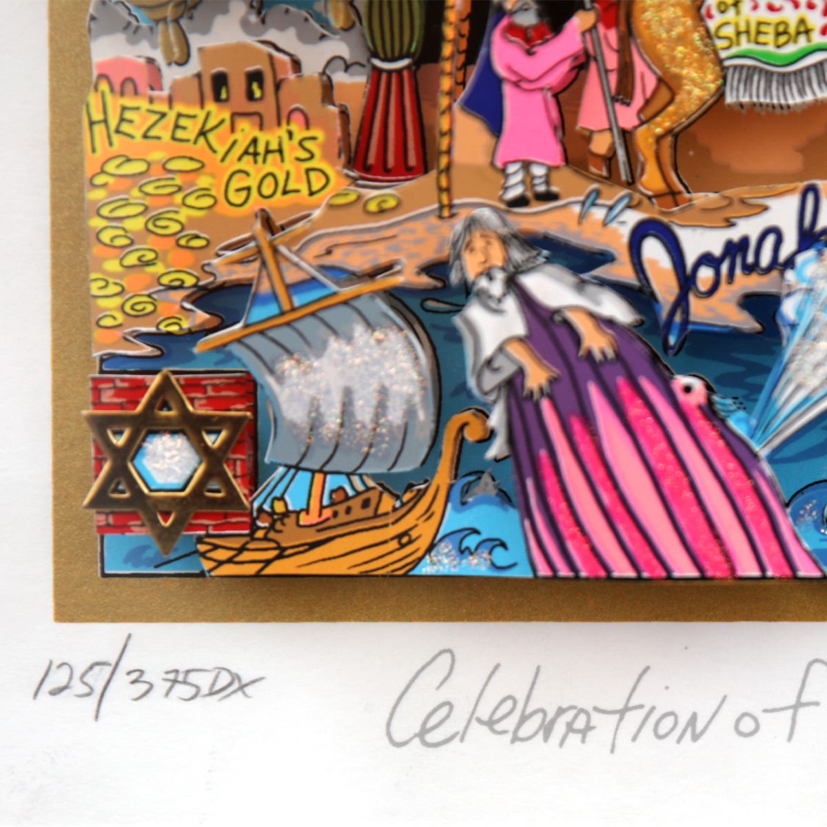 Charles Fazzino- 3D Construction Silkscreen Serigraph "Celebration of Spirit"