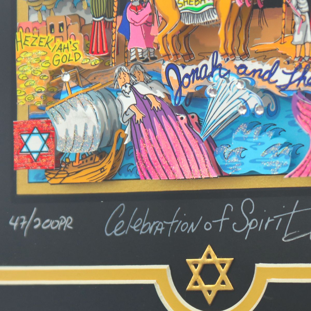 Charles Fazzino- 3D Construction Silkscreen Serigraph "Celebration of Spirit"