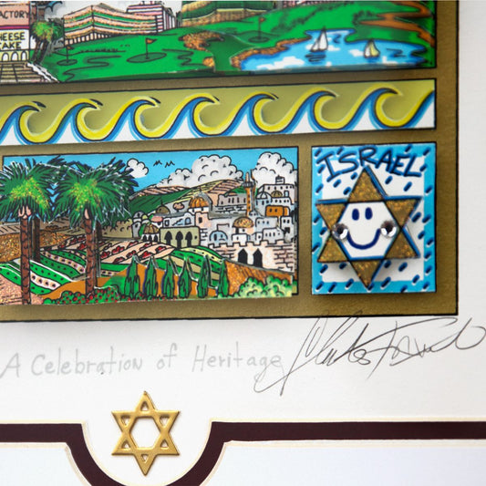 Charles Fazzino- 3D Construction Silkscreen Serigraph "A Celebration of Heritage"