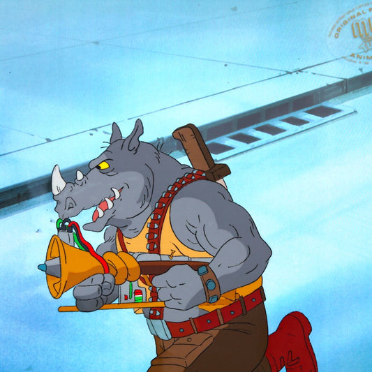 Animation Art- Hand-Painted Cel "Rocksteady"