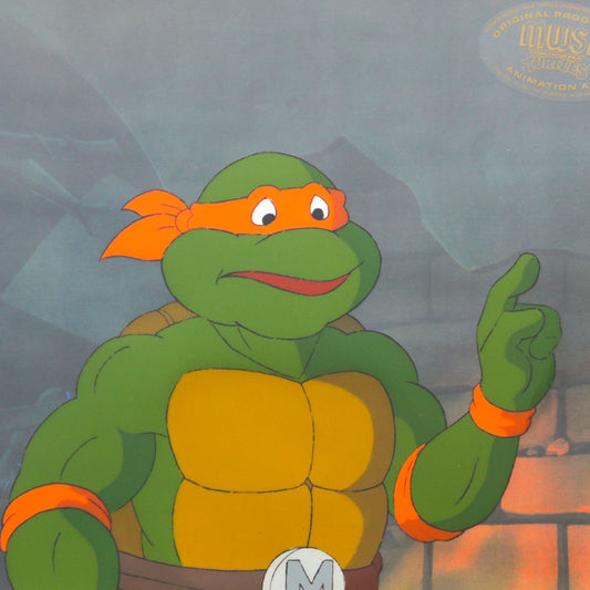 Animation Art- Hand-Painted Cel "Michelangelo"