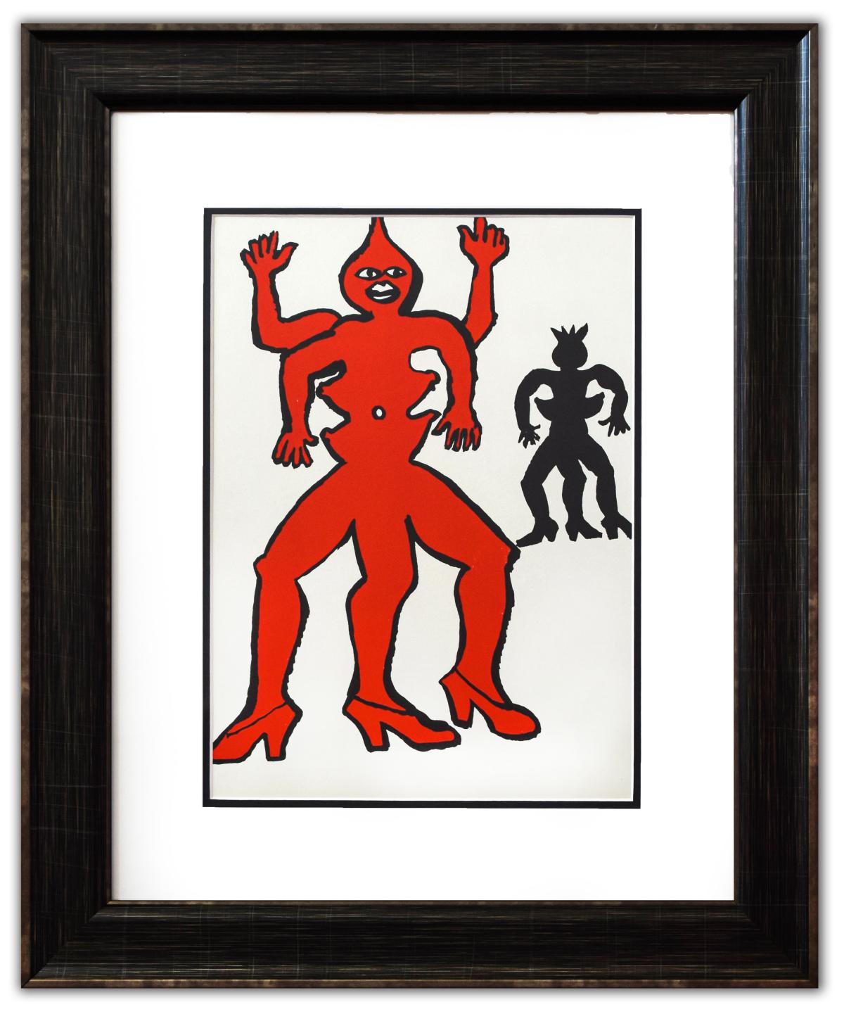 Alexander Calder- Lithograph "DLM212 - Une famille de la-bas II"