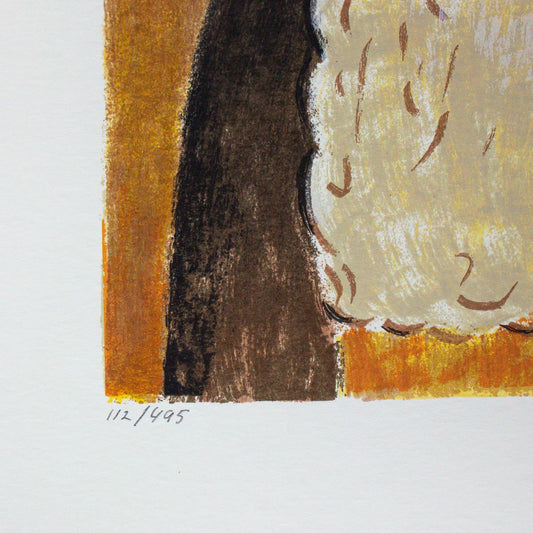 Amedeo Modigliani- Serigraph "Busto Di Regazza Seduta"