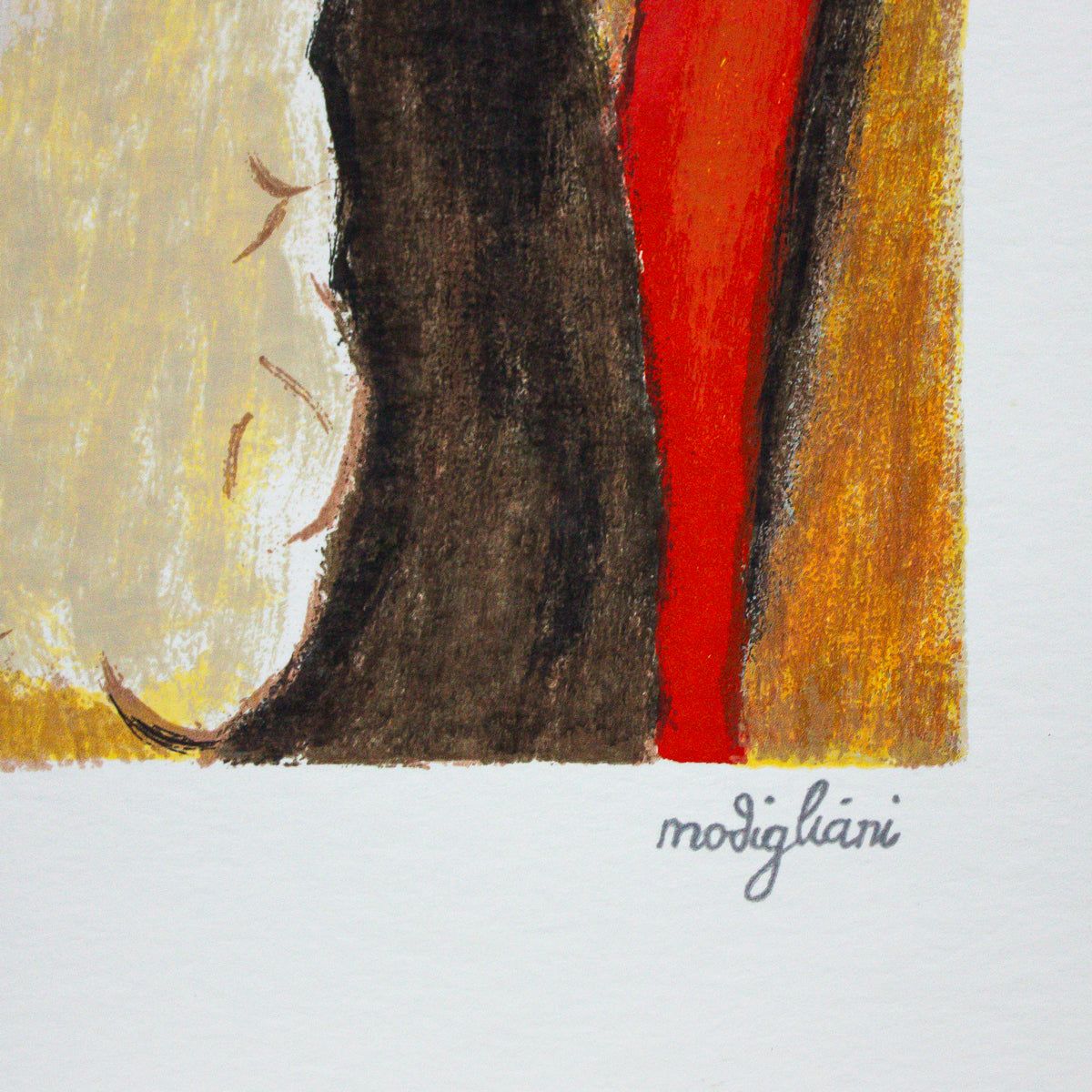 Amedeo Modigliani- Serigraph "Busto Di Regazza Seduta"