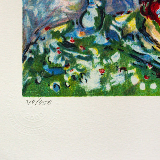 Marc Chagall- Lithograph "Fruits Et Fleurs Devant La Mer"