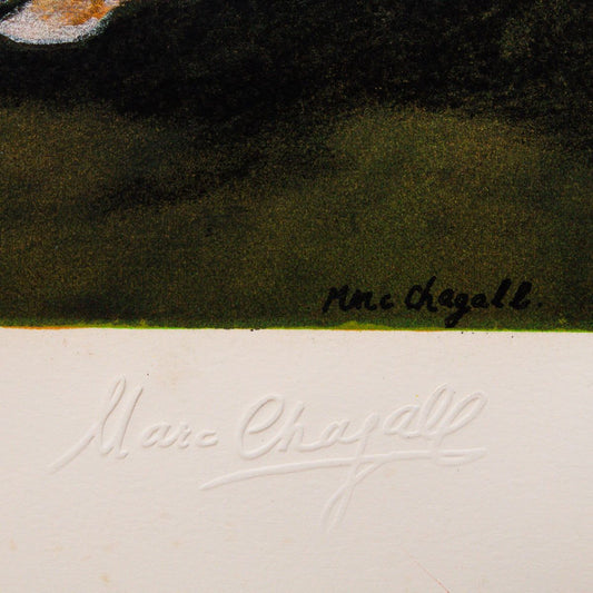 Marc Chagall- Lithograph "Loneliness"