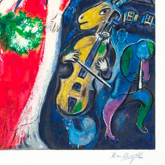 Marc Chagall (1887-1985), "Maries Au Village" Framed Limited Edition Serigraph with Letter of Authenticity.