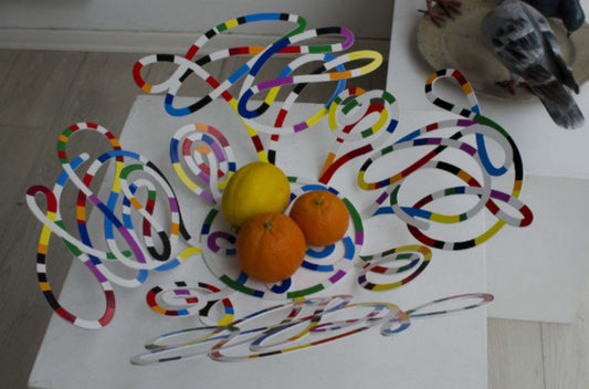 David Gerstein- Free Standing Sculpture (Fruit Bowl) "Doodle Bowl"