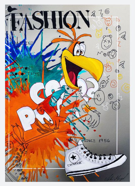 Shani Moyal- Original Mixed Media "Coco Puffs"