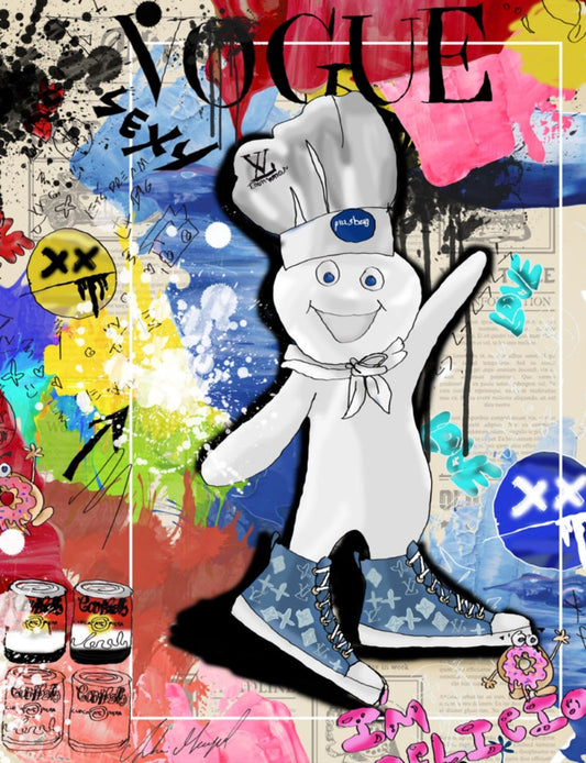 Shani Moyal- Mixed Media on Canvas "Vogue"