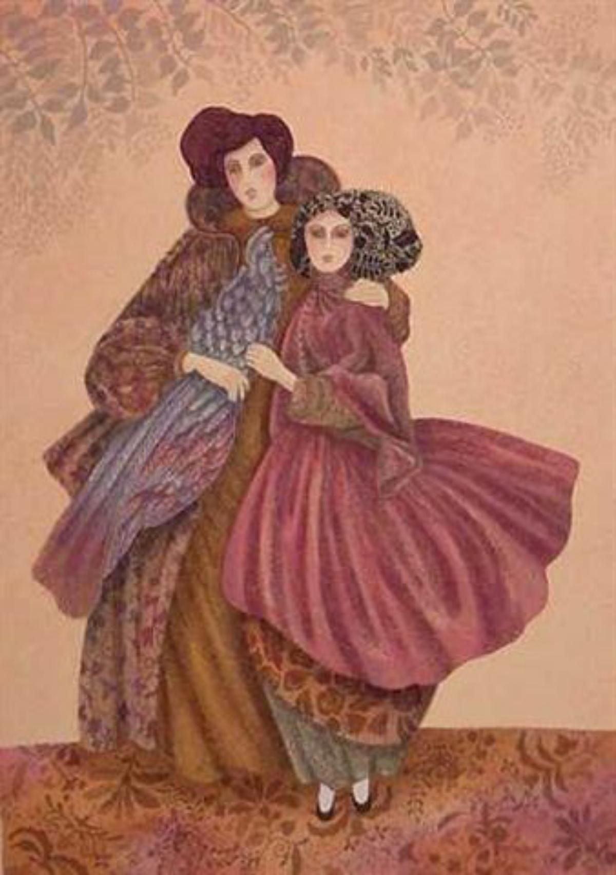 Haya Ran- Original Serigraph "Masked Ball"