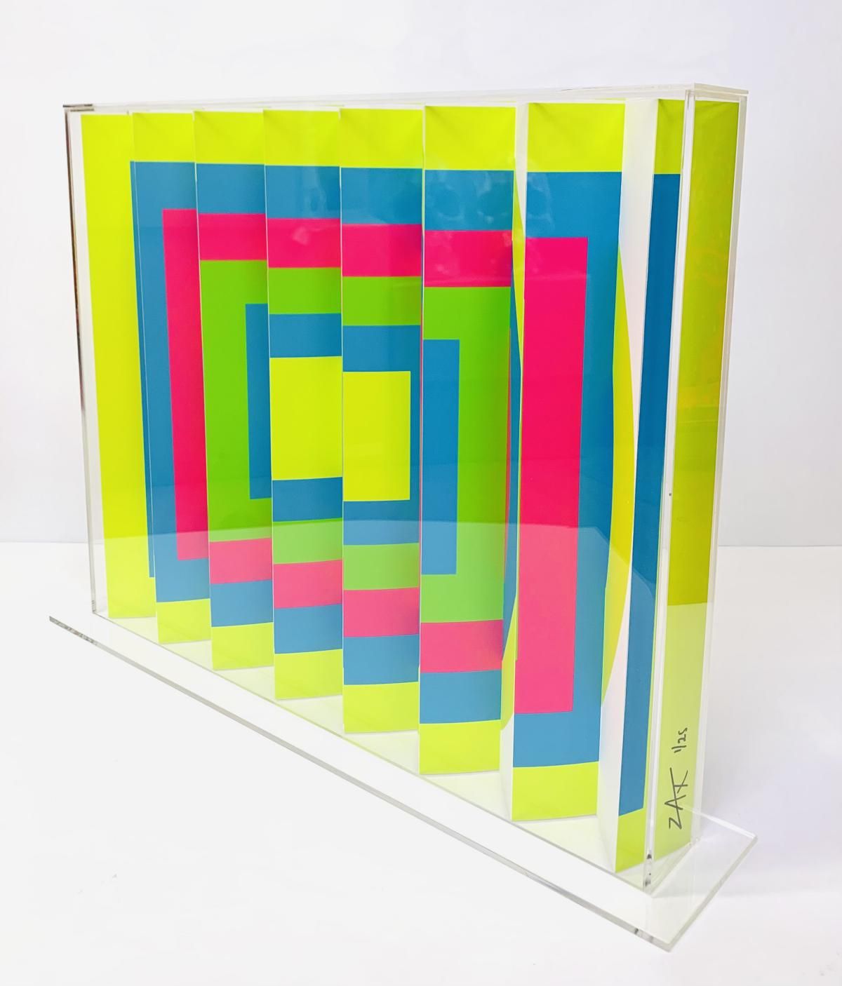 E.M. Zax- Limited Edition Polymorph in lucite case