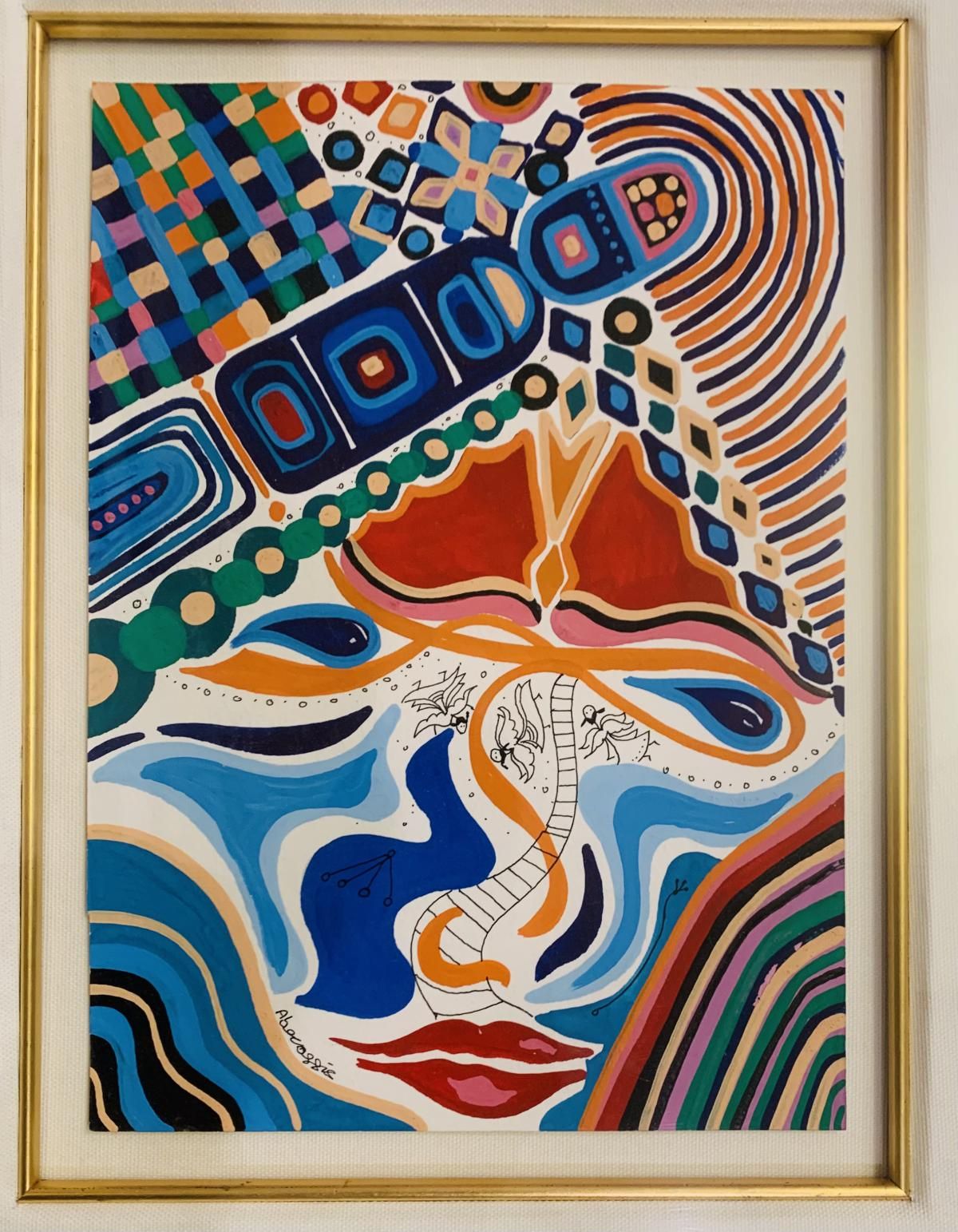 Raphael Abecassis- Gaouche on paper "Profile"