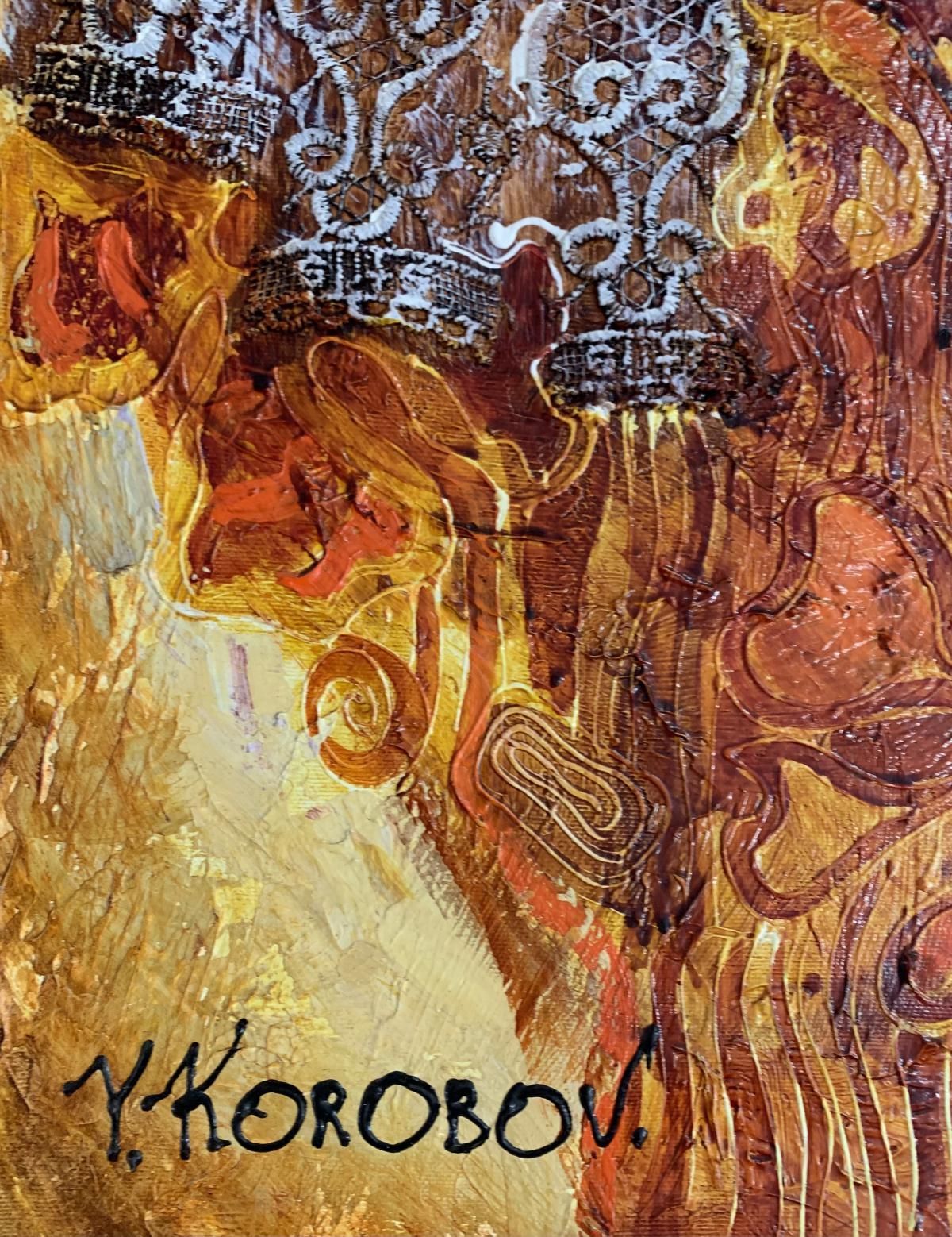 Korobov- Original painting on canvas "Musicians"