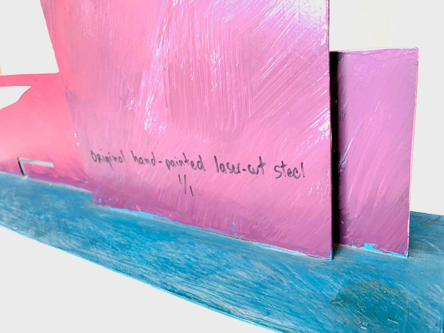 Adriana Naveh- Original hand painted metal sculpture