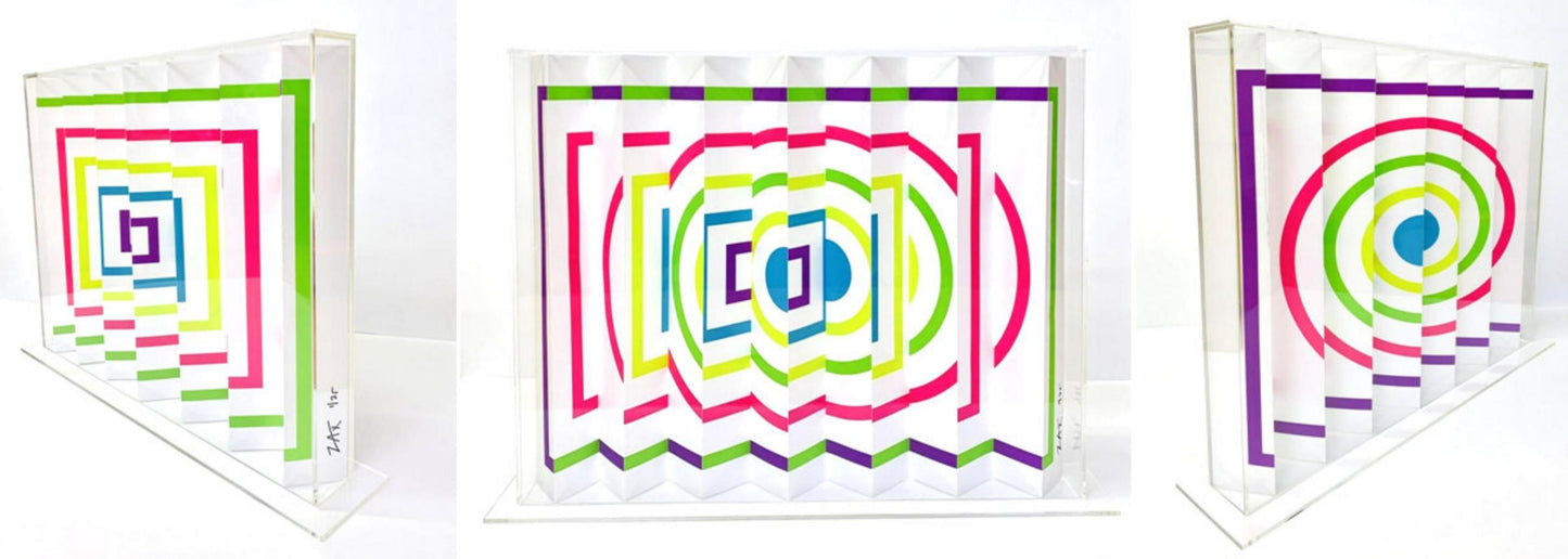 E.M. ZAX- Limited Edition Polymorph in lucite case