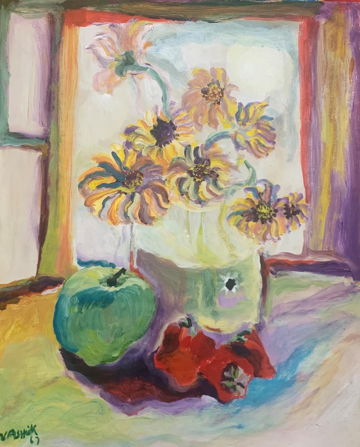 N Ashick- Original painting on paper