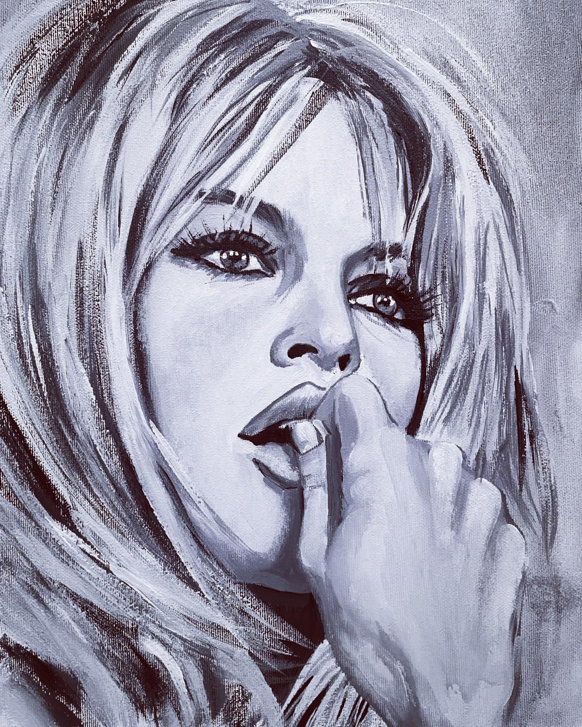 Sylvia Cohen- Original painting on canvas "Brigitte"