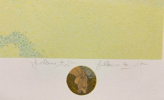 Guillaume Azoulay- Limited edition serigraph with hand drawn remarque "El Dorado 1989"