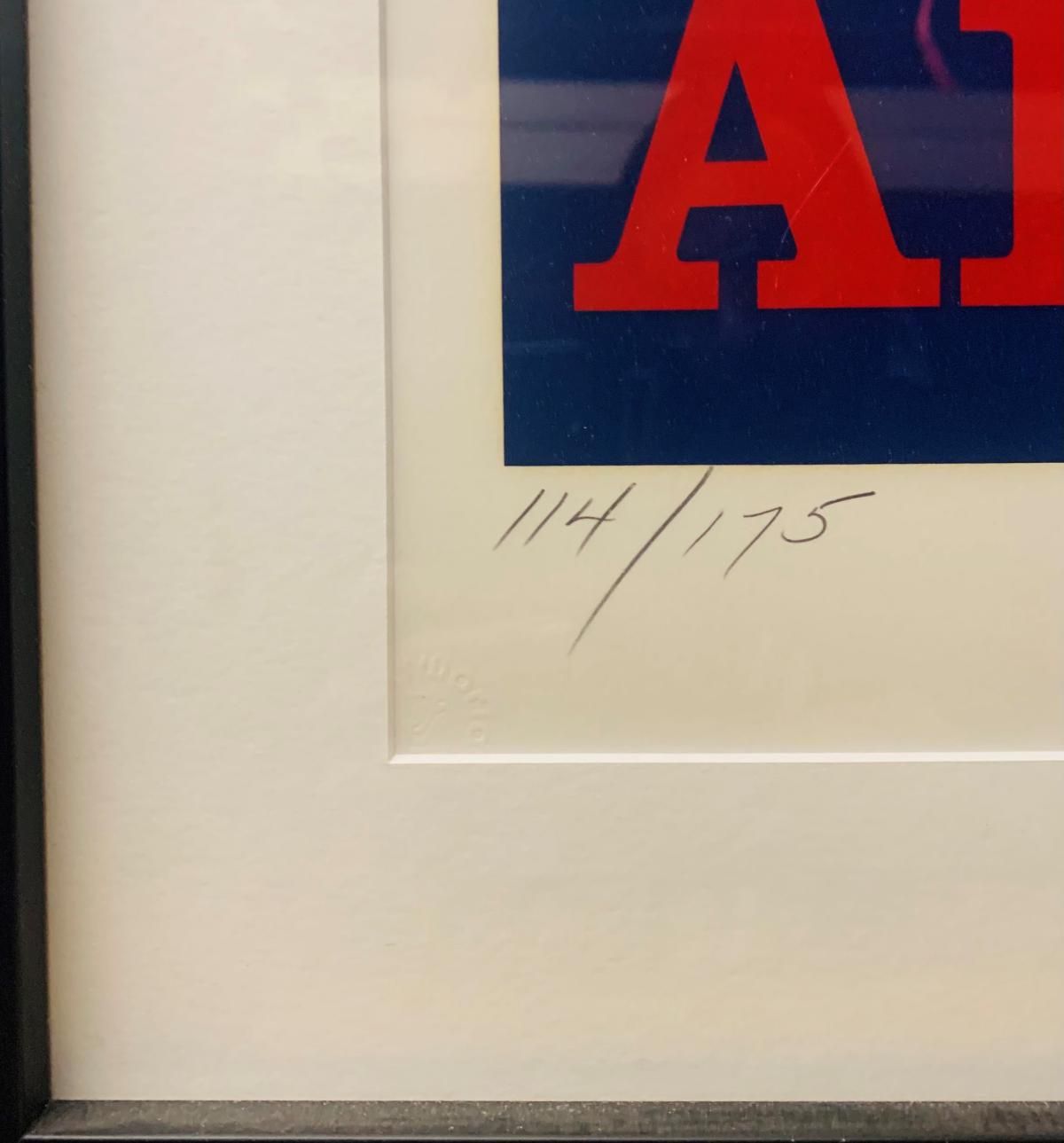 Robert Indiana- Serigraph on paper