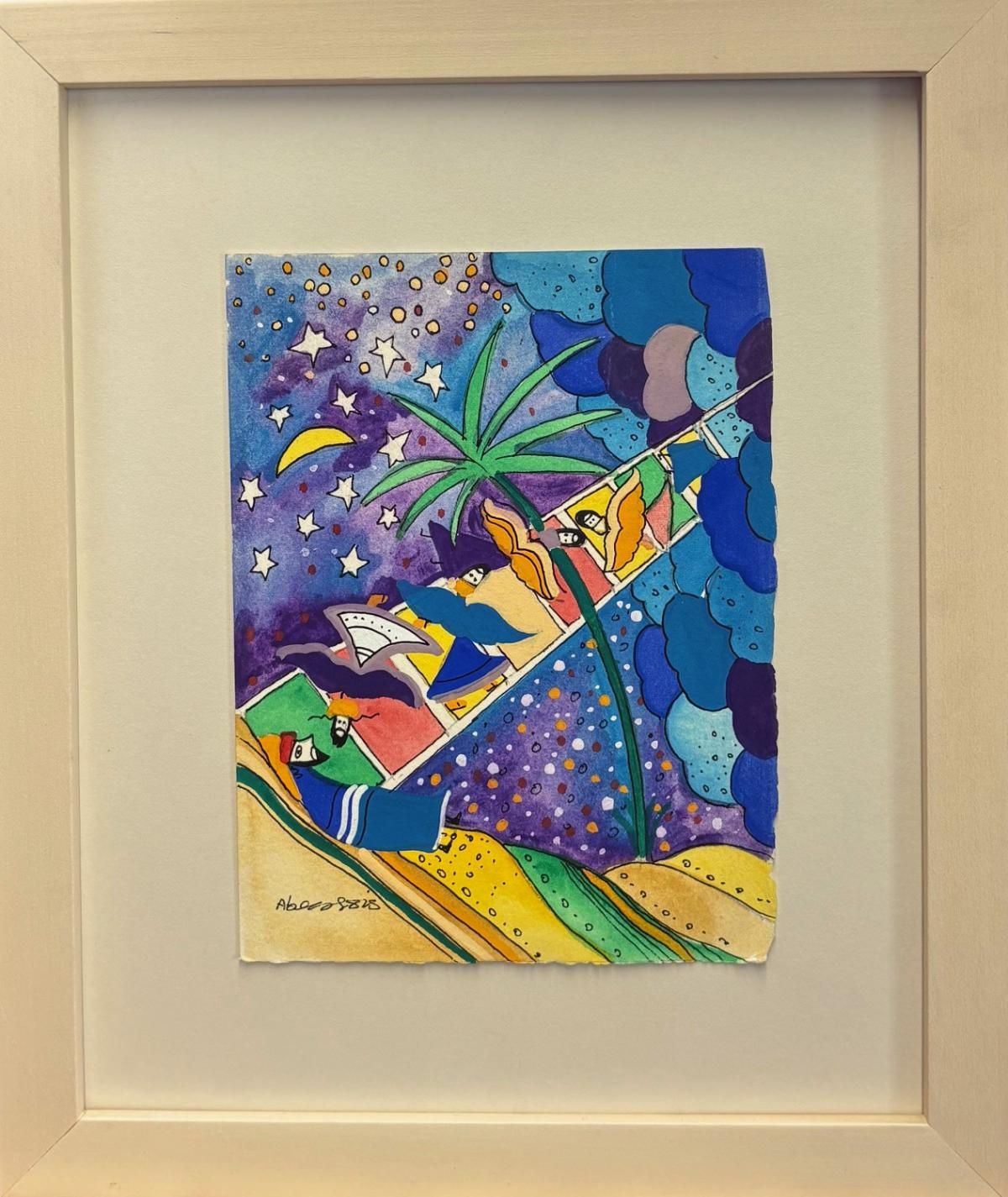 Raphael Abecassis- Original watercolor on paper