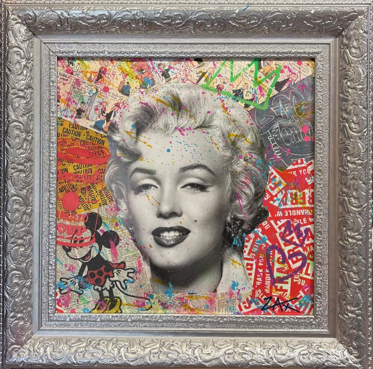 E.M ZAX- 1/1 Original collage and paint on panel