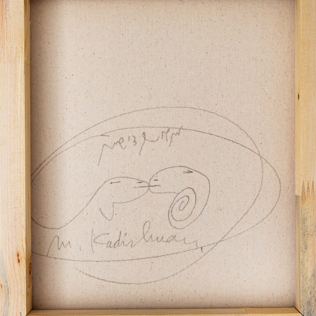 Menashe Kadishman- Original Acrylic on Canvas "Untitled"