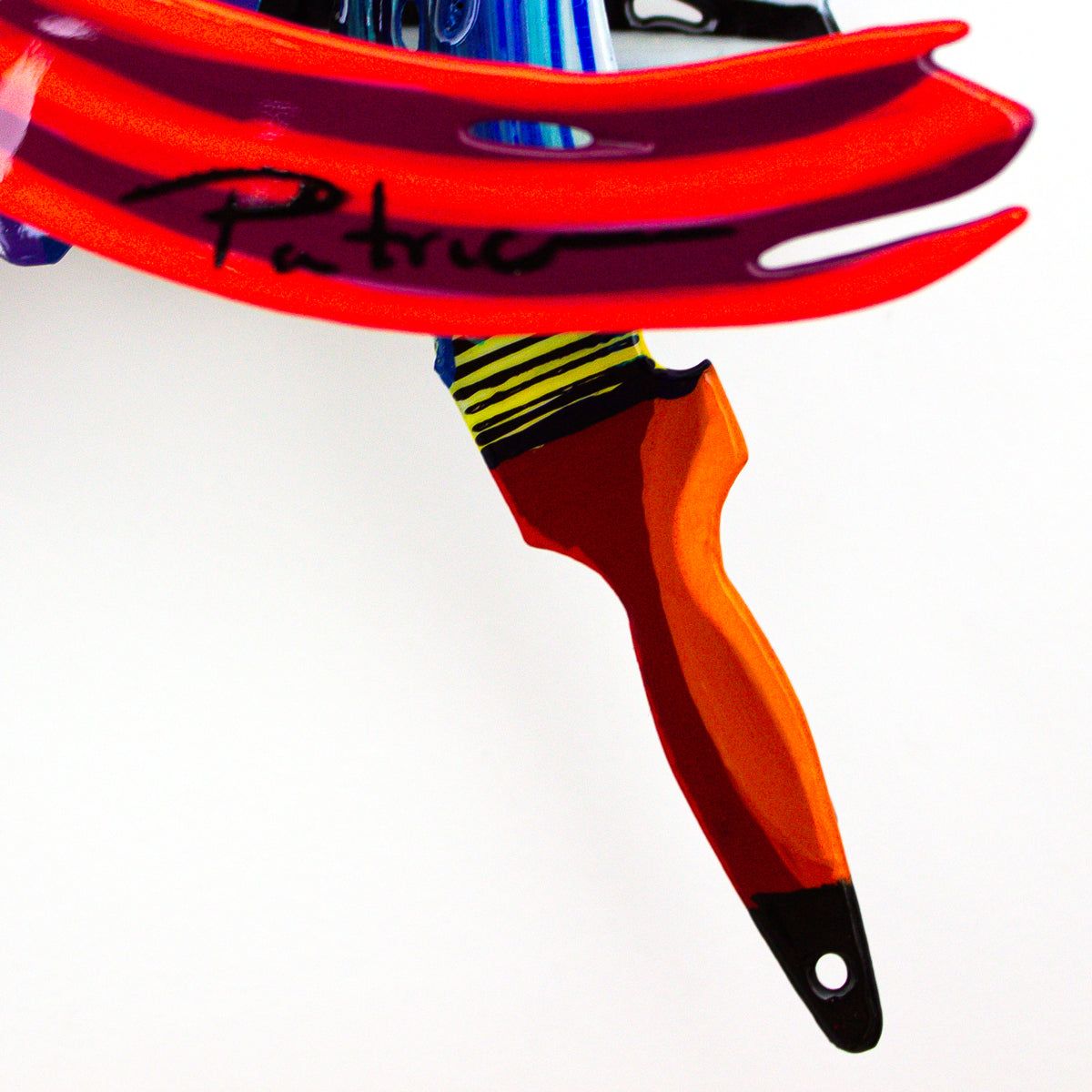 Patricia Govezensky- Original Painting on Cutout Steel "Work of Heart (Mini Series)"