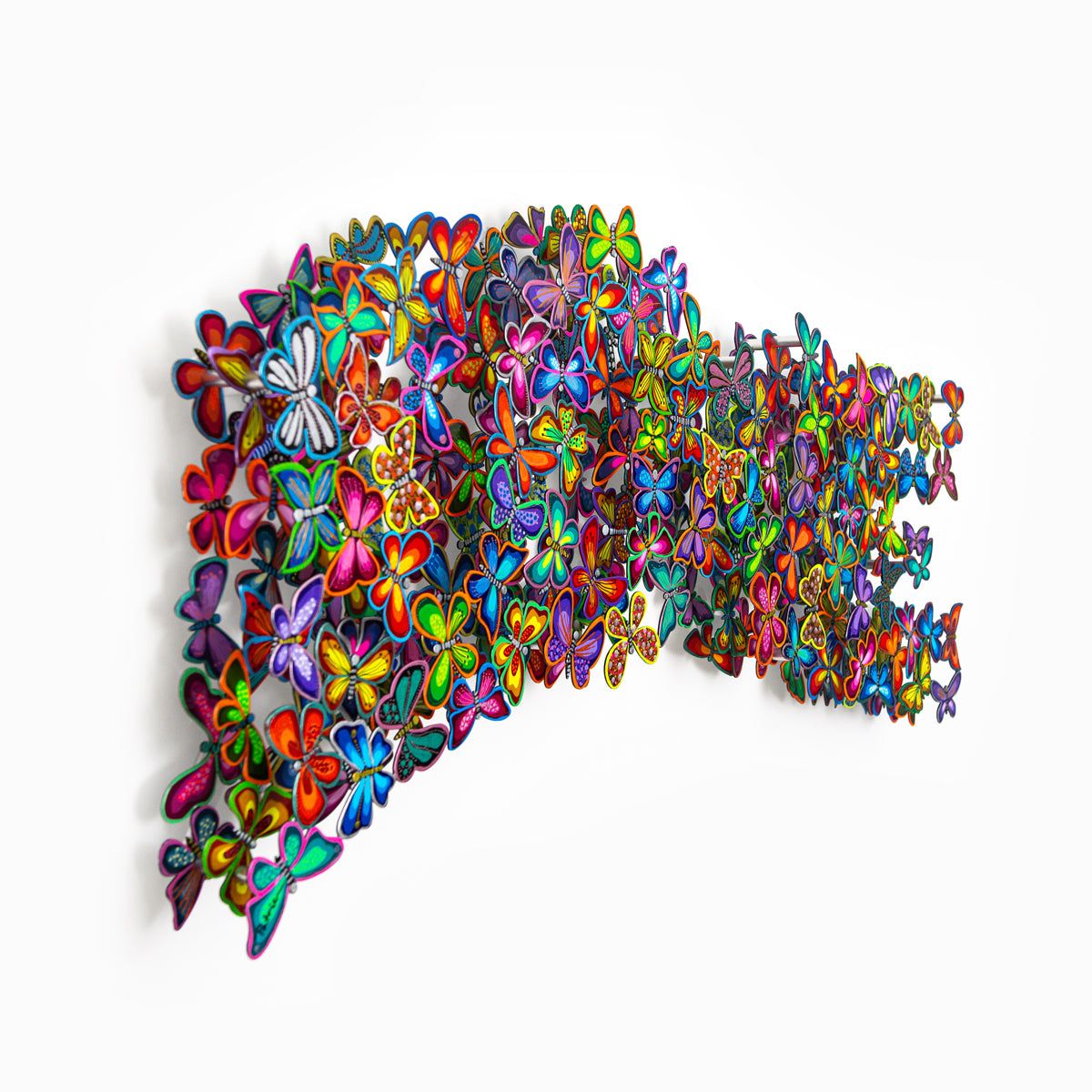 Patricia Govezensky- Original Painting on Cutout Steel "L O V E"