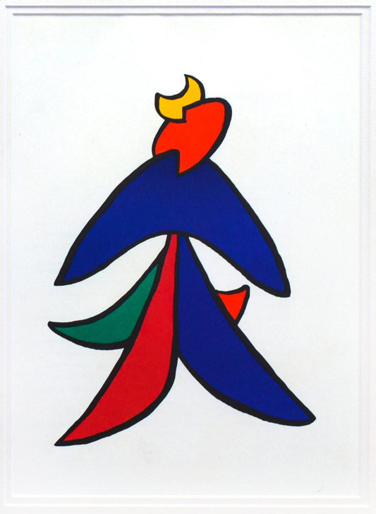 Alexander Calder- Lithograph "DLM141 - Lune jaune et porc qui pique II"