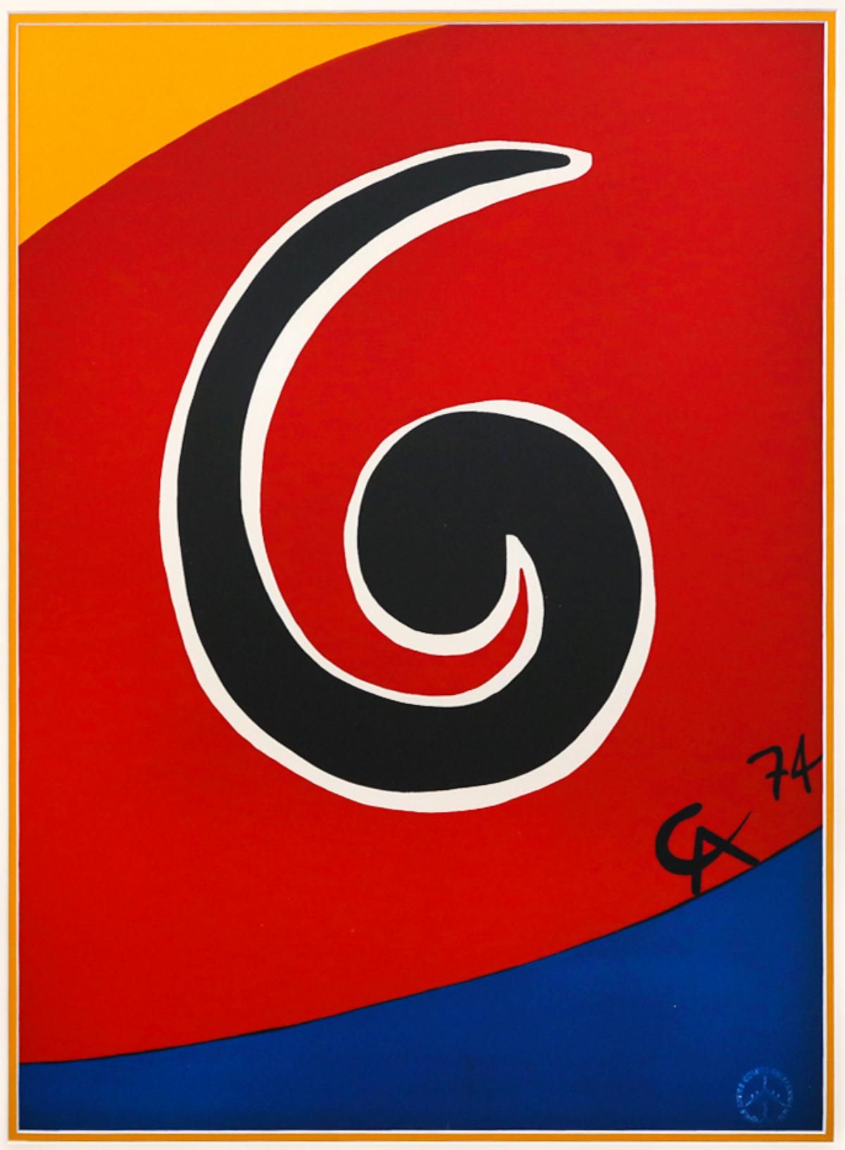 Alexander Calder- Lithograph on Arches Paper "Flying colors - Skywirl"