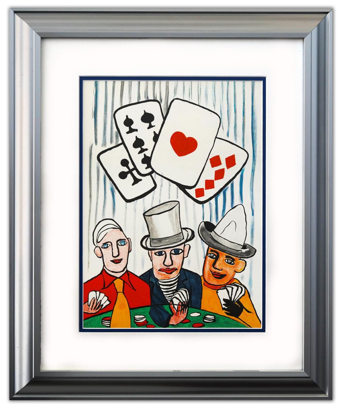 Alexander Calder- Lithograph "DLM212 - JOUEURS DE CARTES I"