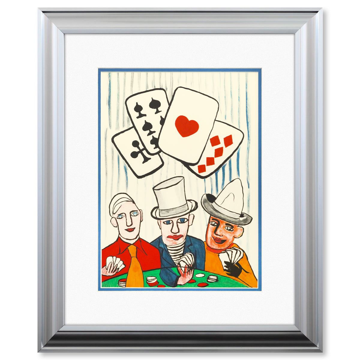 Alexander Calder- Lithograph "DLM212 - JOUEURS DE CARTES II"