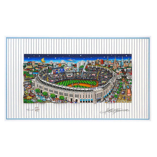 Charles Fazzino- 3D Construction Silkscreen Serigraph "Pinstripe Pride"