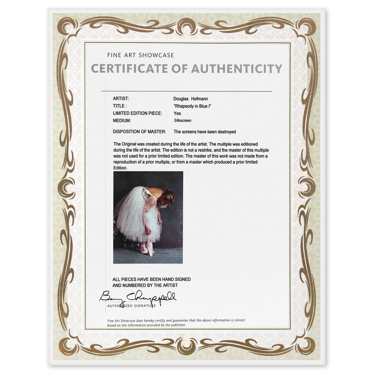 Douglas Hofmann- Silkscreen "Rhapsody in Blue l"