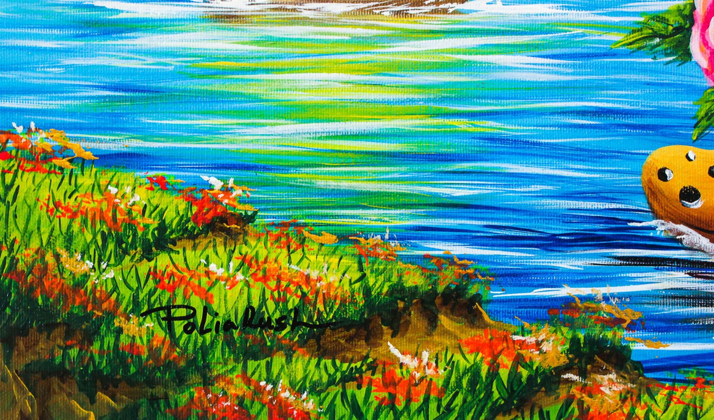 Eugene Poliarush- Original Oil on Canvas "New Boats"