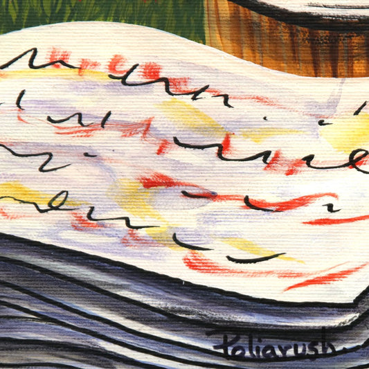 Eugene Poliarush- Original Oil on Canvas "Peaks of Reflection"