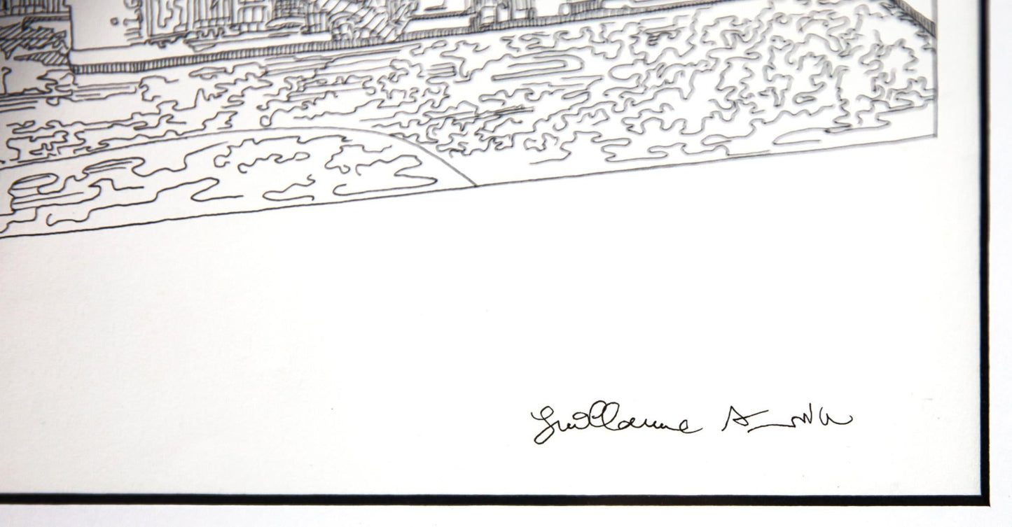 Guillaume Azoulay- Original Drawing on Paper "Maquette for the Merry-go-round edition"