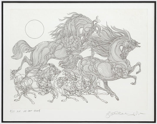 Guillaume Azoulay- Original Etching "M.E. Le Savt"