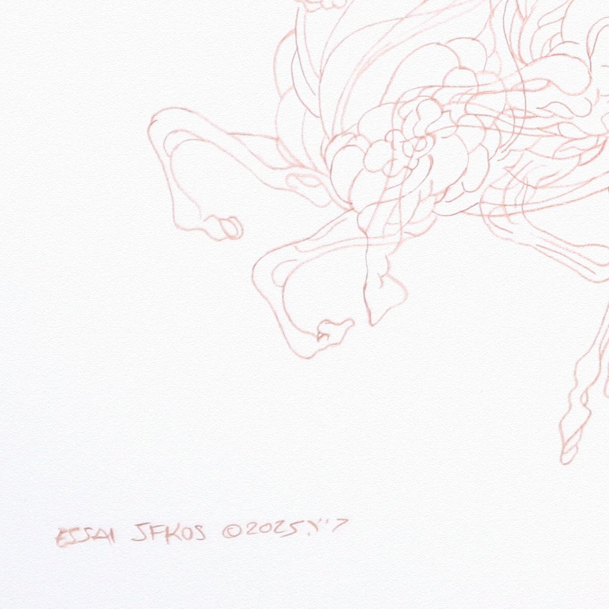 Guillaume Azoulay- Original Drawing " ESSAI JFKOS"