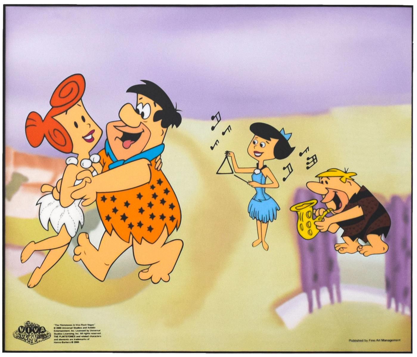 HANNA-BARBERA- Sericel "Flintstones Jam Session"