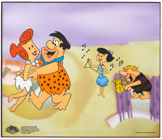 HANNA-BARBERA- Sericel "Flintstones Jam Session"