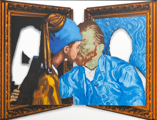 Hijack- Limited Edition Silkscreen "kissing booth"