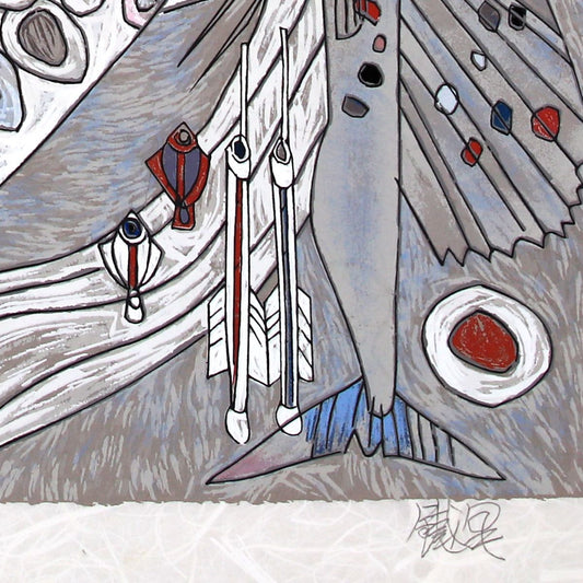 Jian Tie Feng- Silkscreen "White Mermaid"