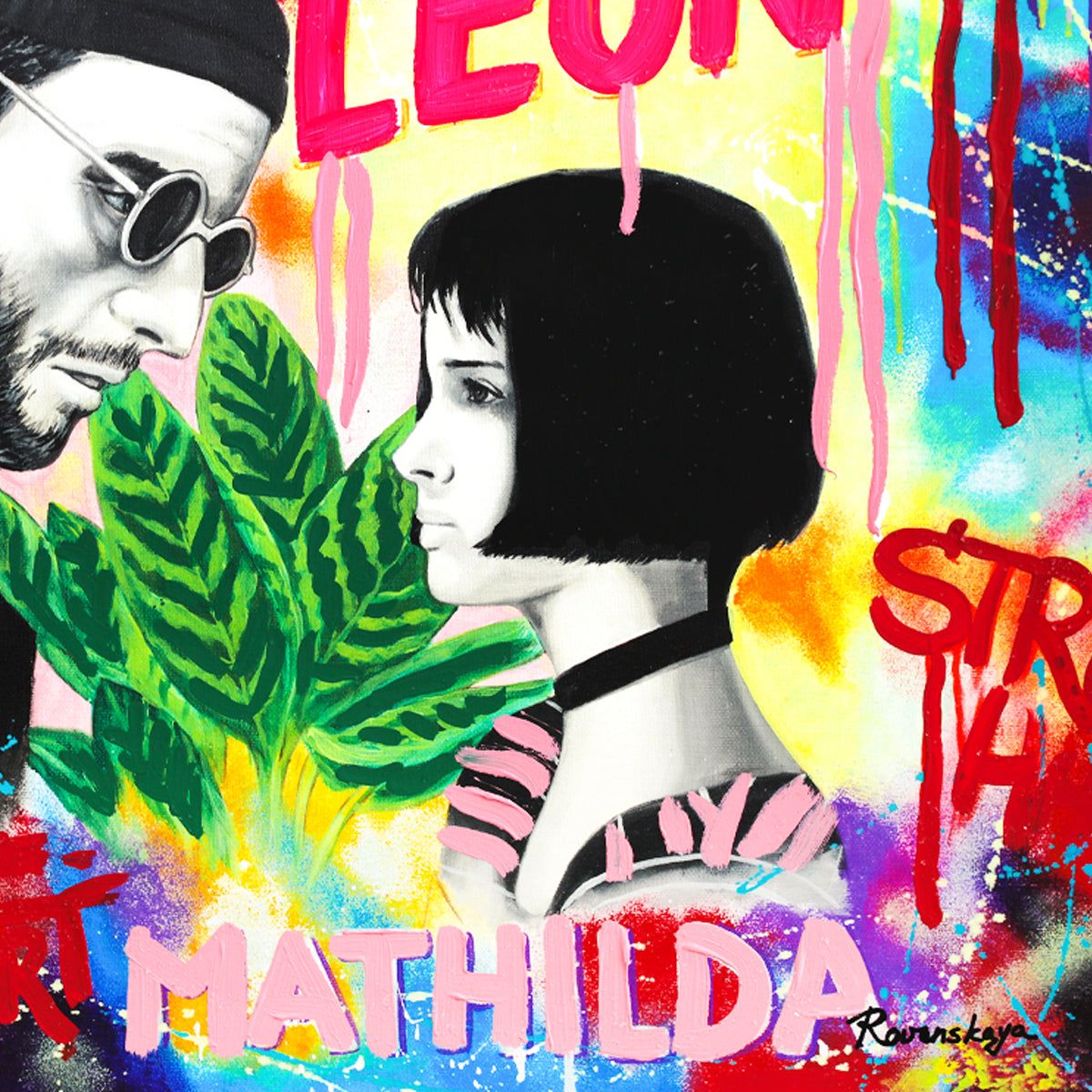 Nastya Rovenskaya- Mixed Media "Leon"