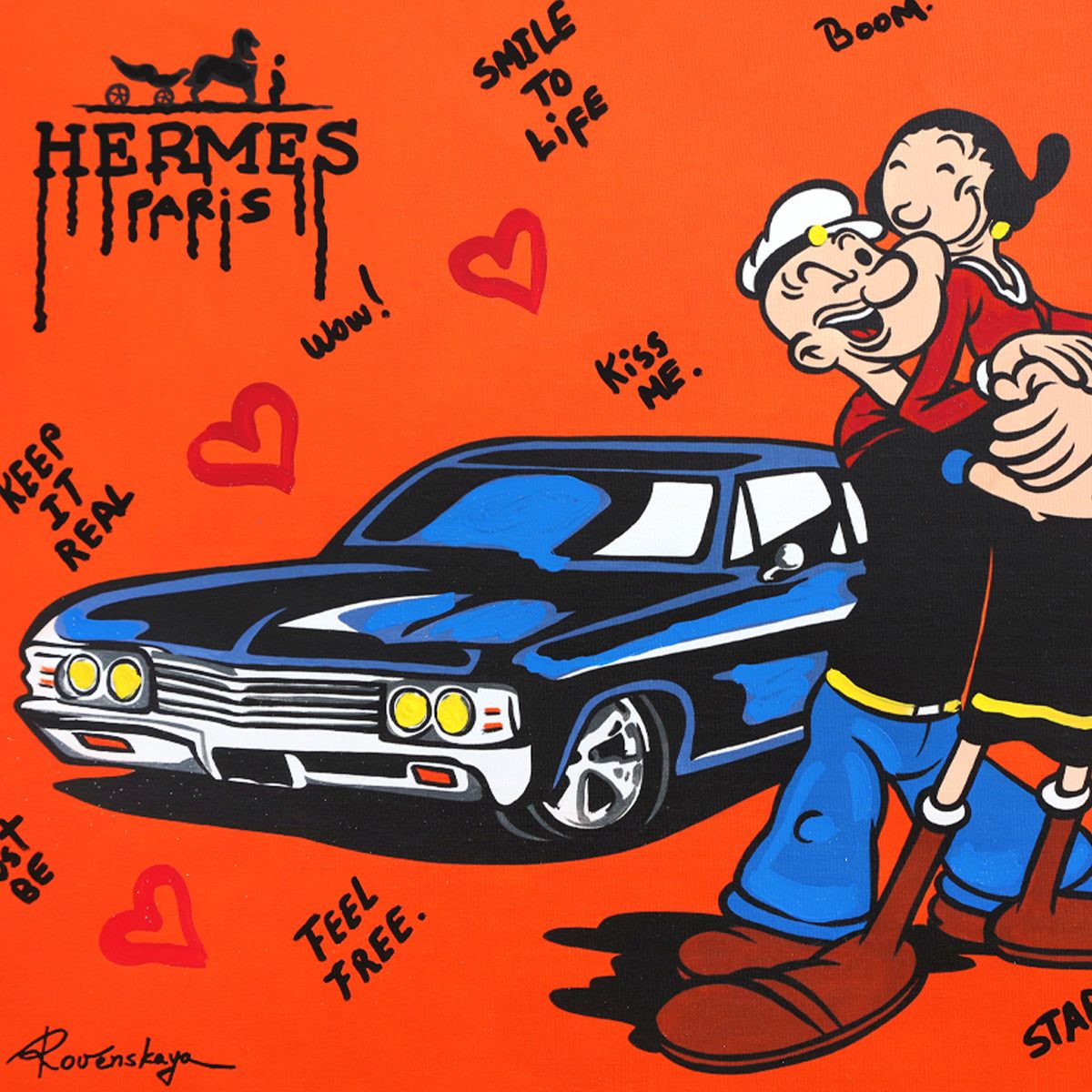 Nastya Rovenskaya- Mixed Media "Classic Love"